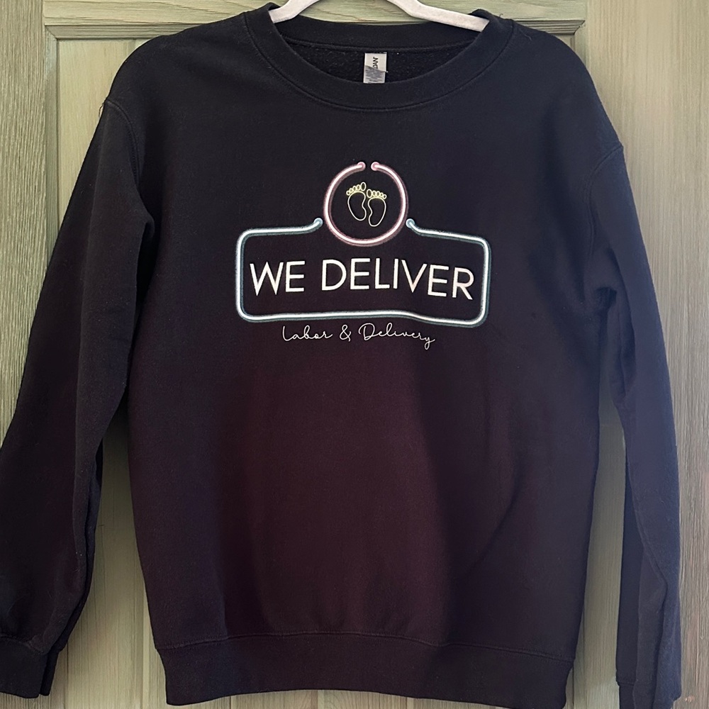 L&D nurse crewneck sweatshirt